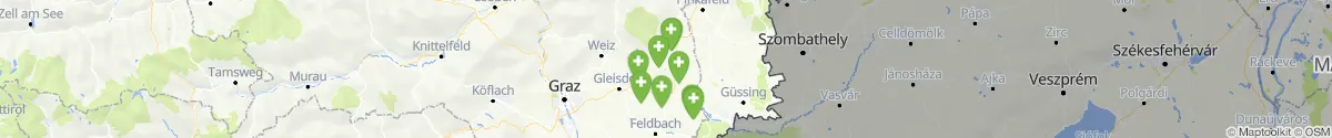 Map view for Pharmacies emergency services nearby Burgau (Hartberg-Fürstenfeld, Steiermark)